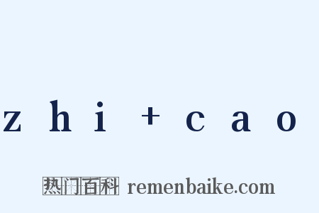 zhi cao是什么意思的图片